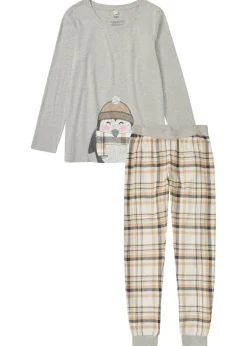 Pijama con pantalón de franela