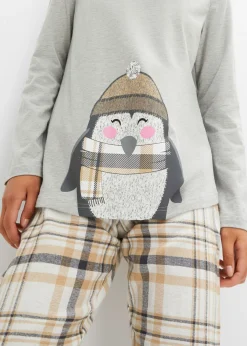 Pijama con pantalón de franela