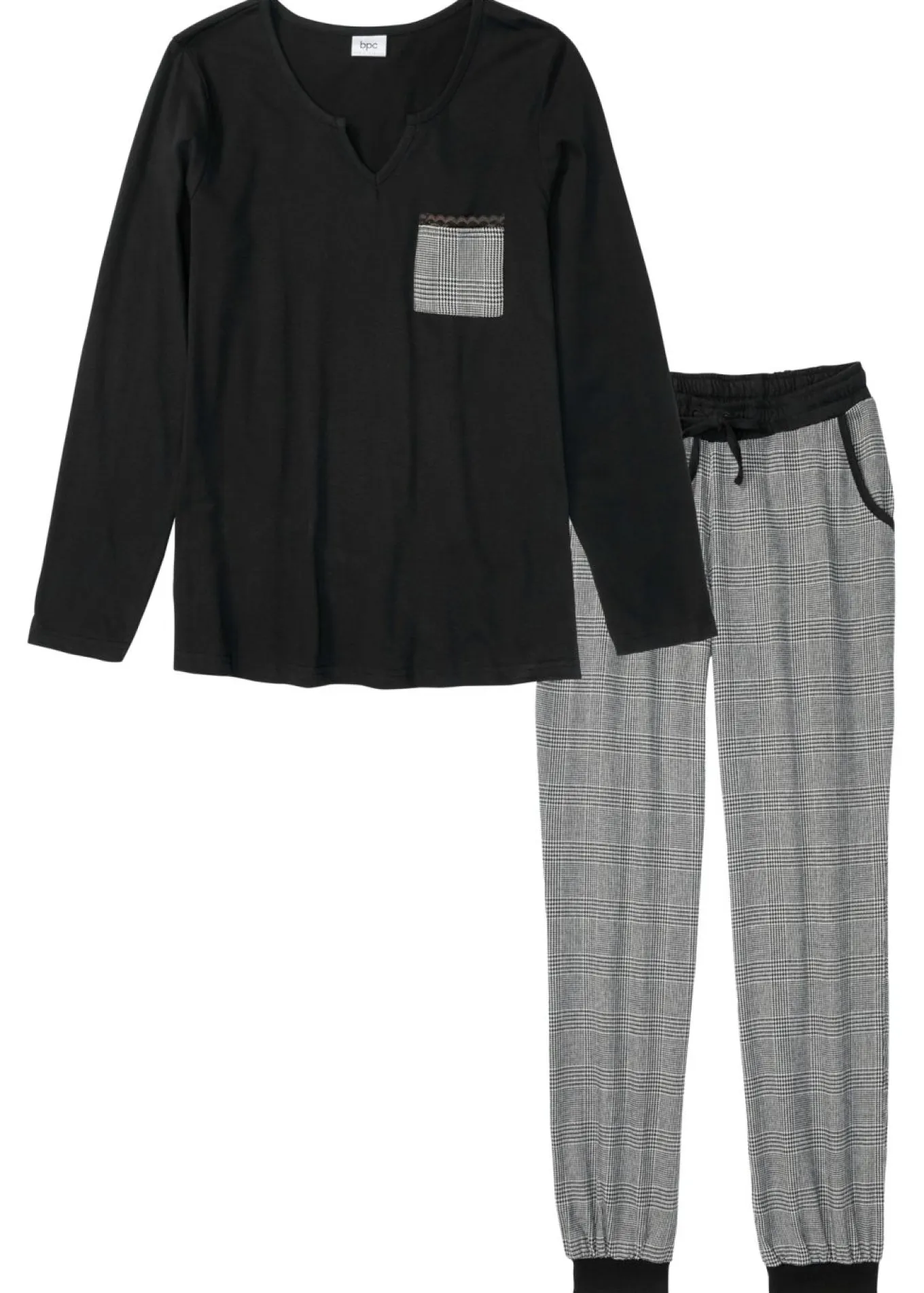 Pijama con pantalón de franela