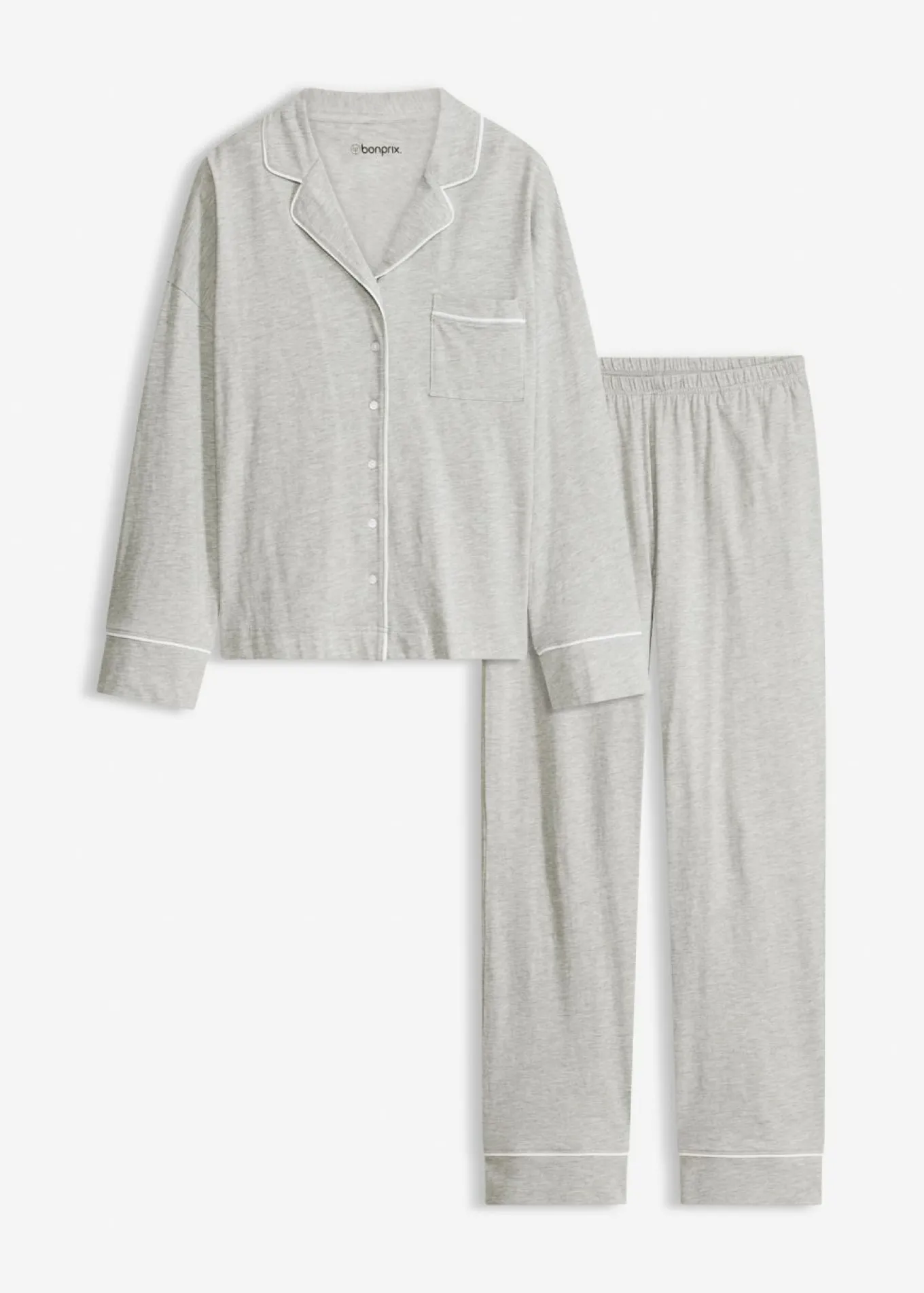 Pijama con viscosa y botones