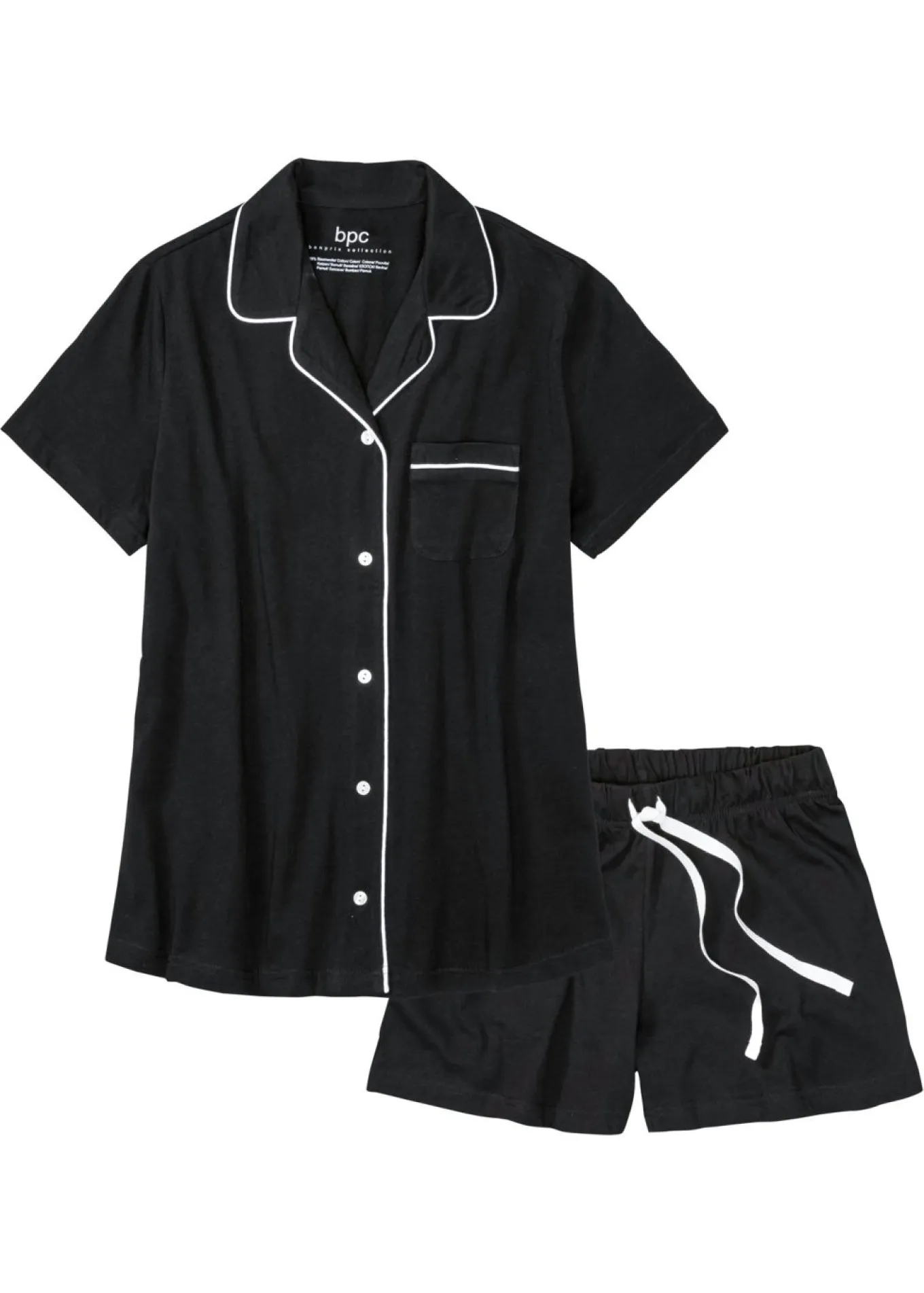 Pijama corto con botones