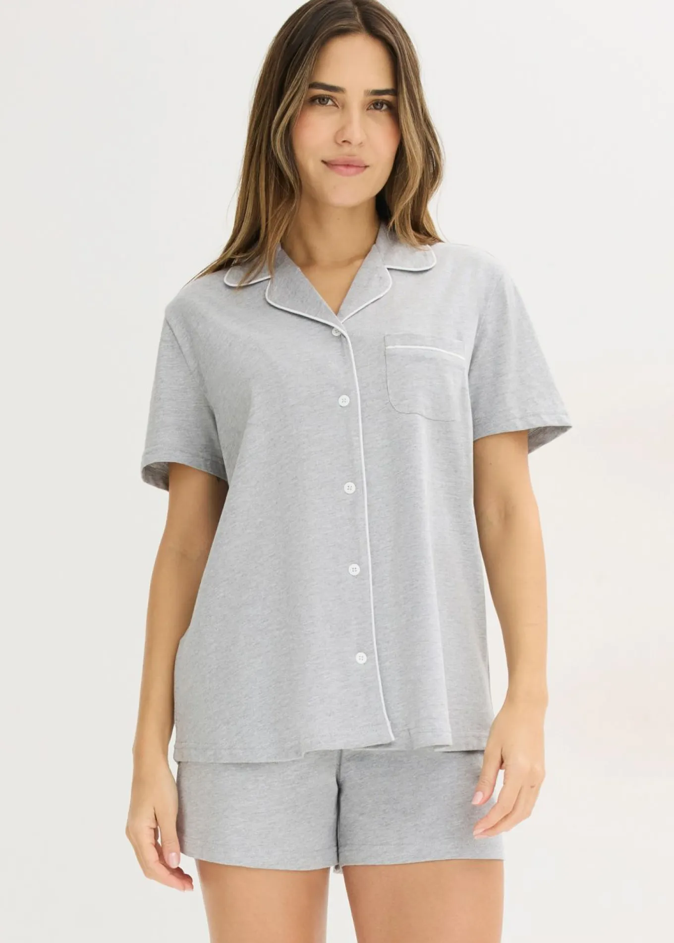 Pijama corto con botones
