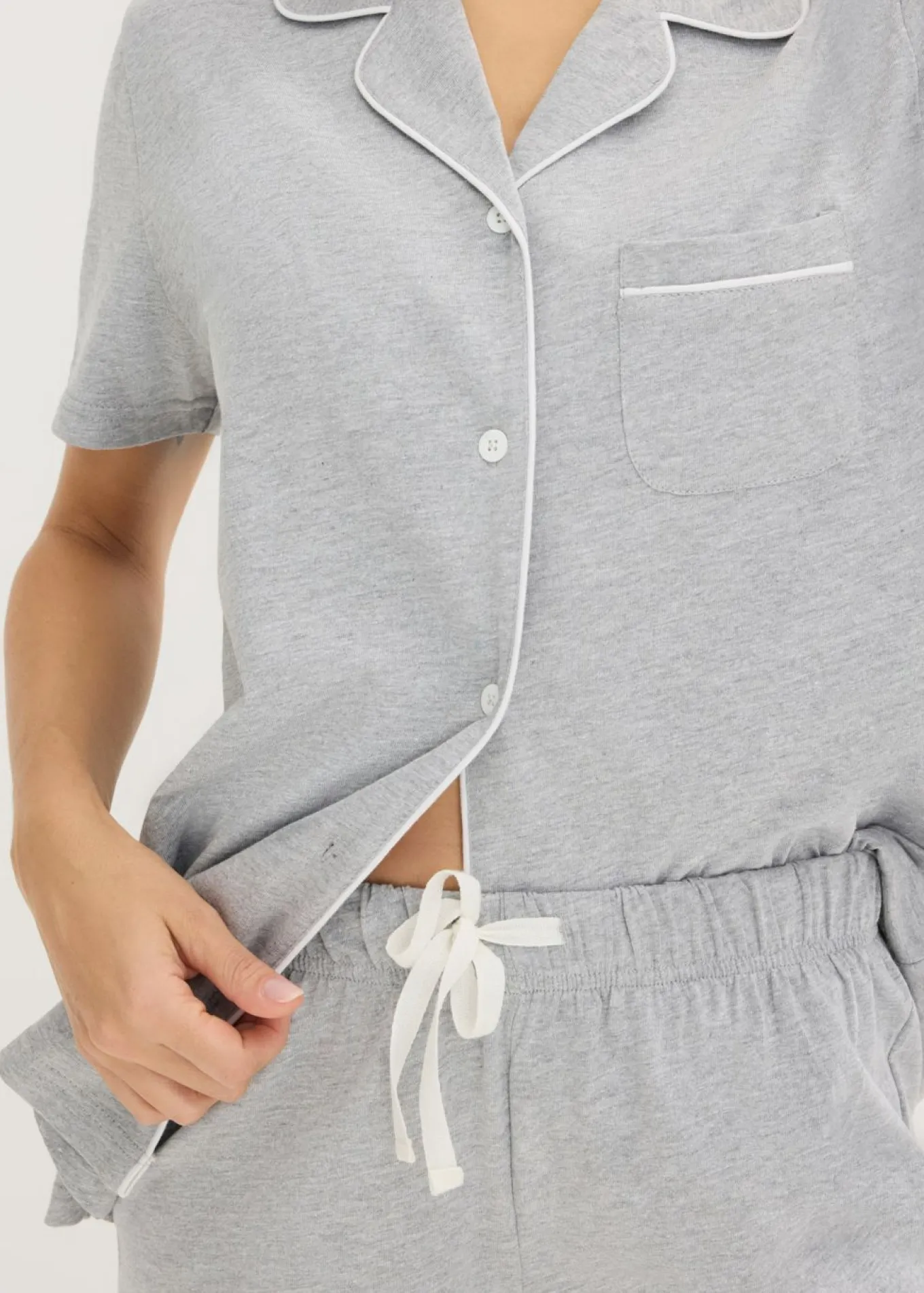 Pijama corto con botones