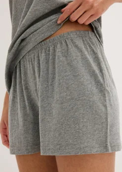 Pijama corto con encaje fino