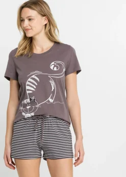 Pijama corto con gomilla para el pelo