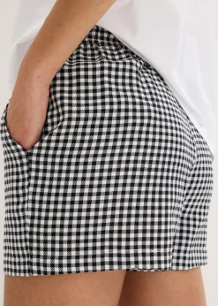 Pijama corto con pantalón tejido