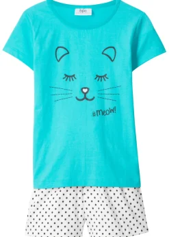 Pijama corto de algodón orgánico puro (2 piezas)