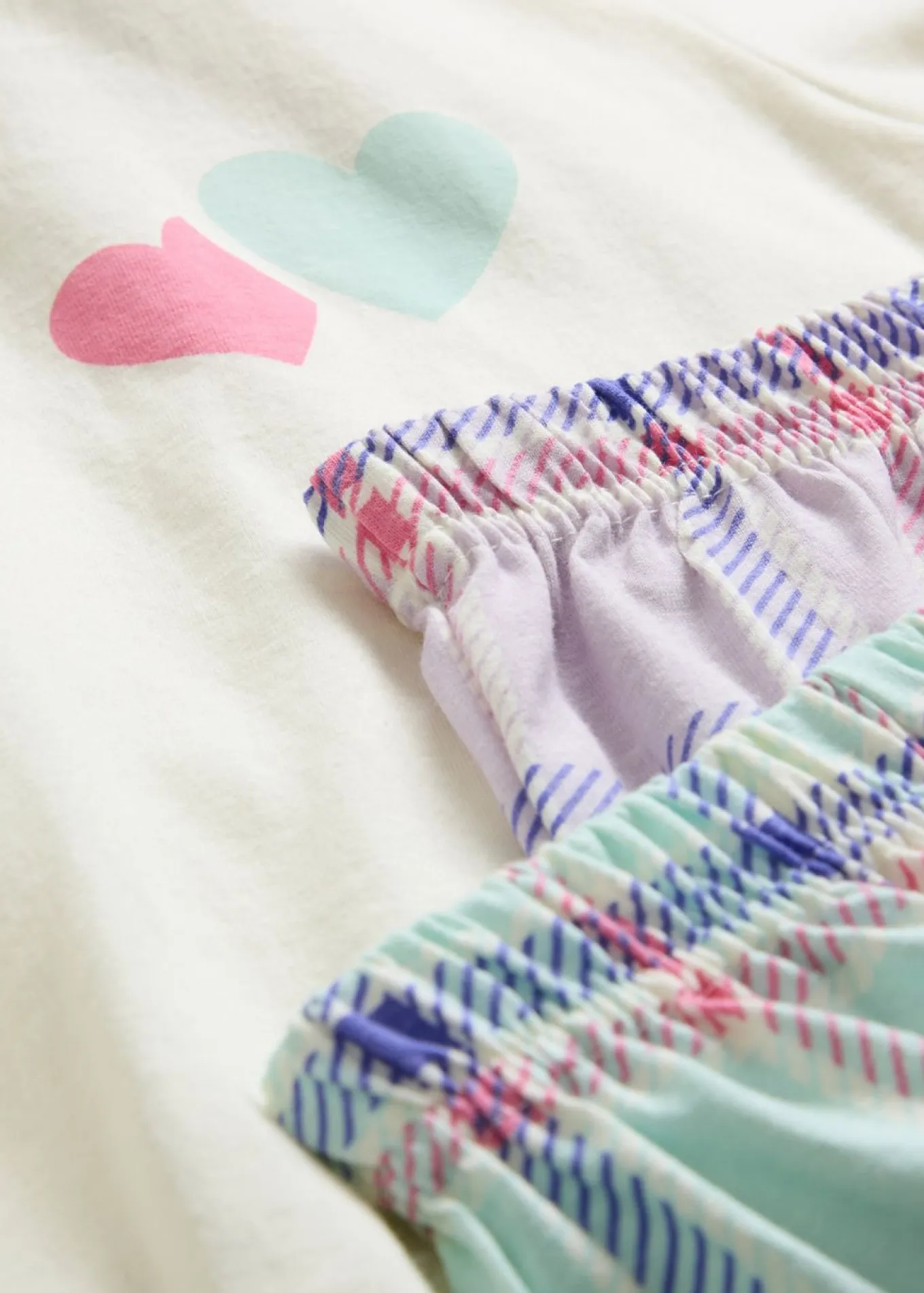 Pijama corto de algodón orgánico puro (2 piezas)
