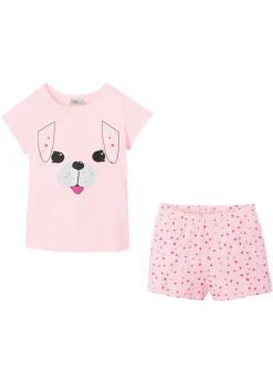 Pijama corto de algodón puro (2 piezas)