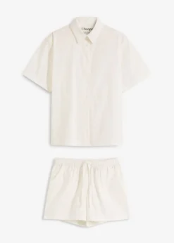 Pijama corto de algodón puro