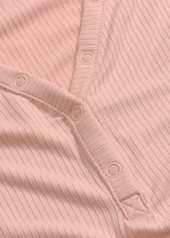 Pijama corto de canalé suave