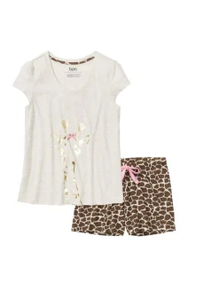 Pijama corto estampado