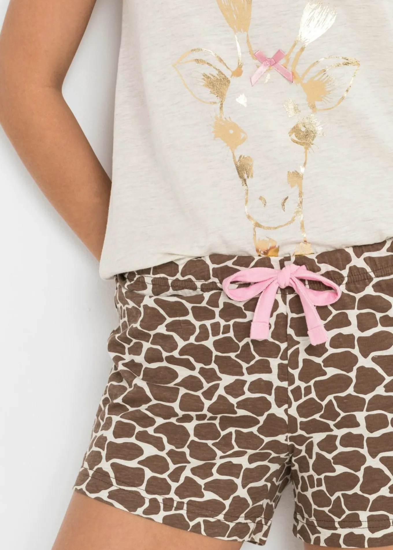 Pijama corto estampado