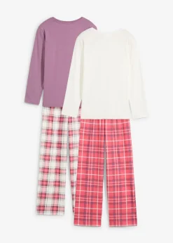 Pijama de algodón ecológico para niñas (conjunto de 2 piezas)