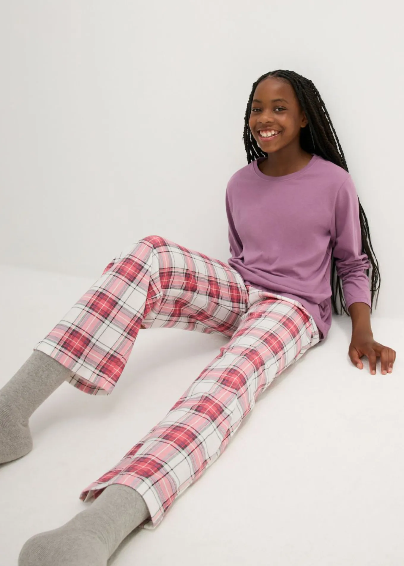 Pijama de algodón ecológico para niñas (conjunto de 2 piezas)