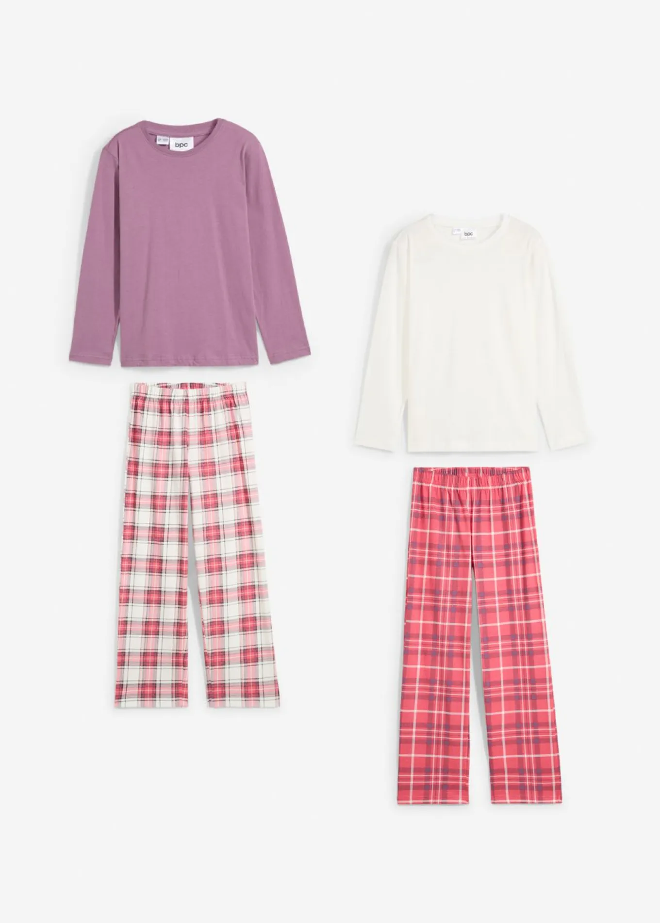 Pijama de algodón ecológico para niñas (conjunto de 2 piezas)