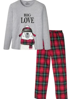 Pijama de algodón orgánico con mangas largas