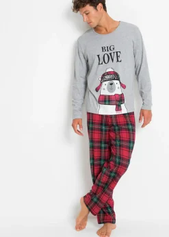 Pijama de algodón orgánico con mangas largas