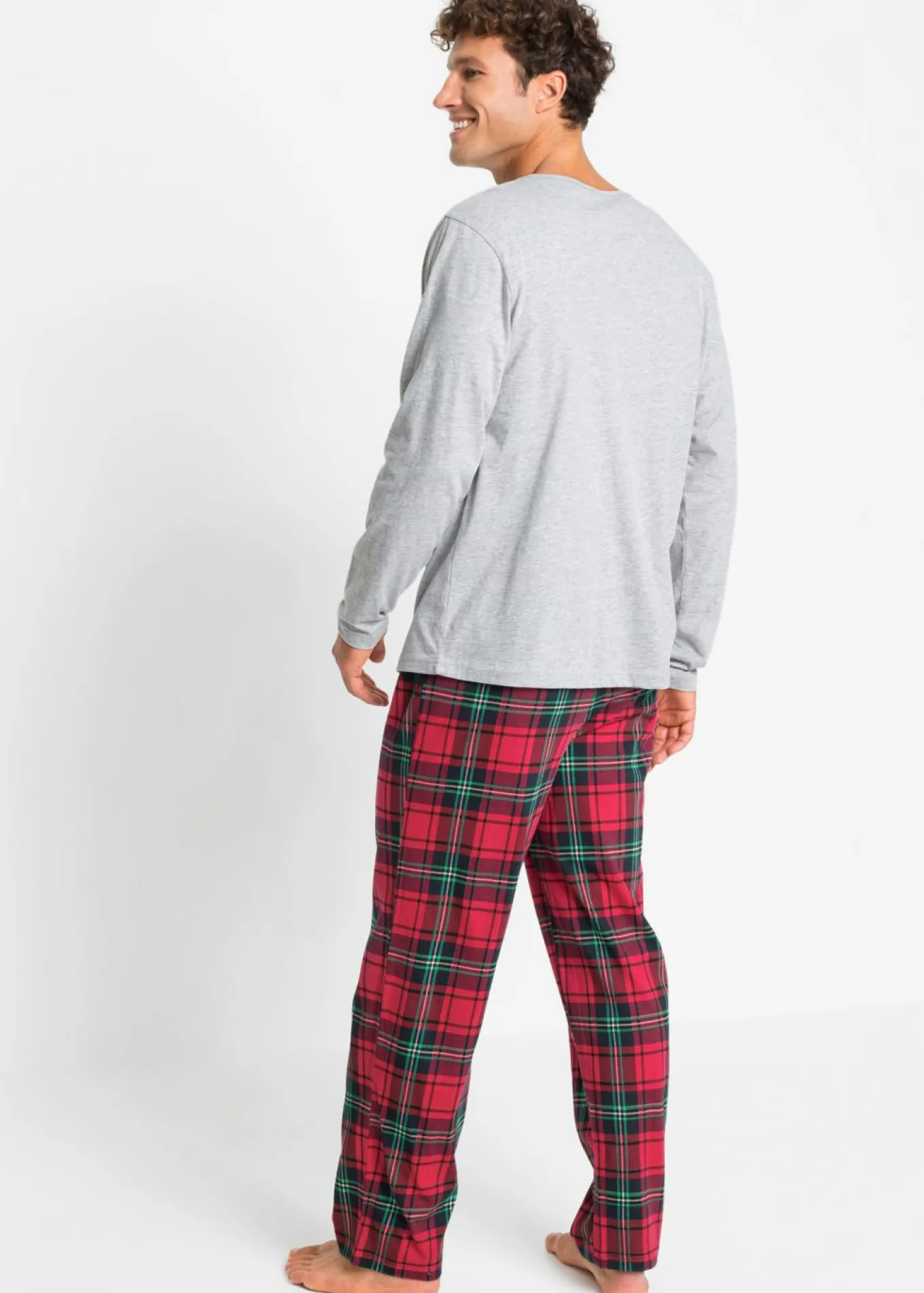 Pijama de algodón orgánico con mangas largas
