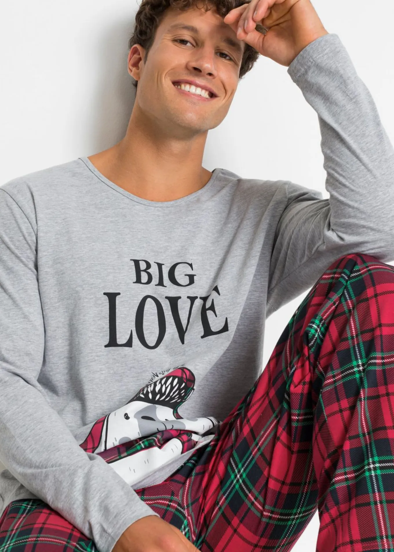 Pijama de algodón orgánico con mangas largas