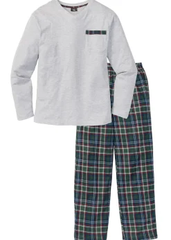 Pijama de algodón orgánico con mangas largas