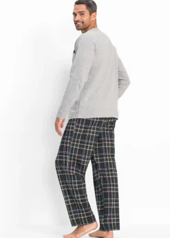 Pijama de algodón orgánico con mangas largas