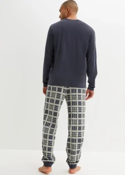 Pijama de algodón orgánico puro con mangas largas