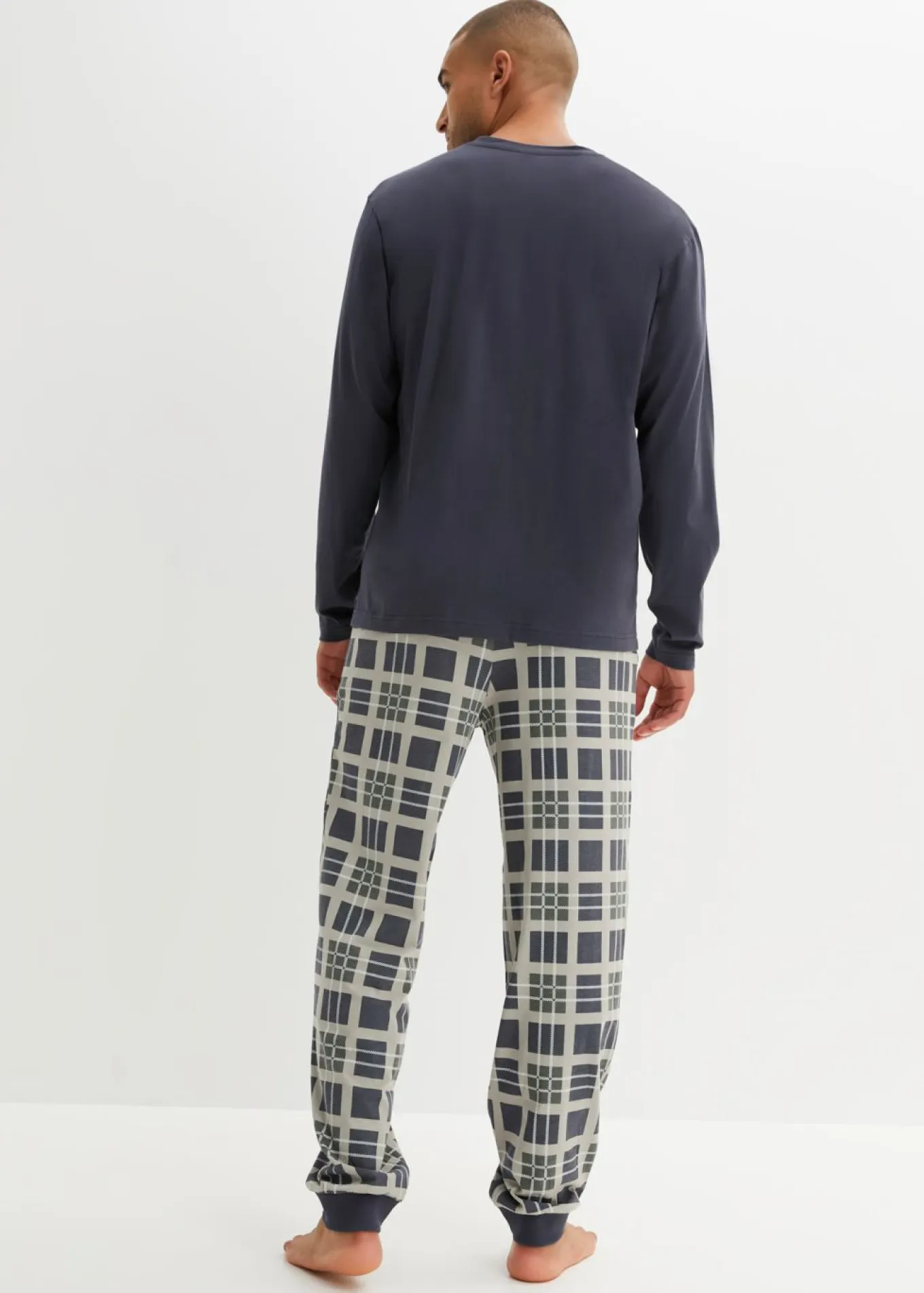 Pijama de algodón orgánico puro con mangas largas