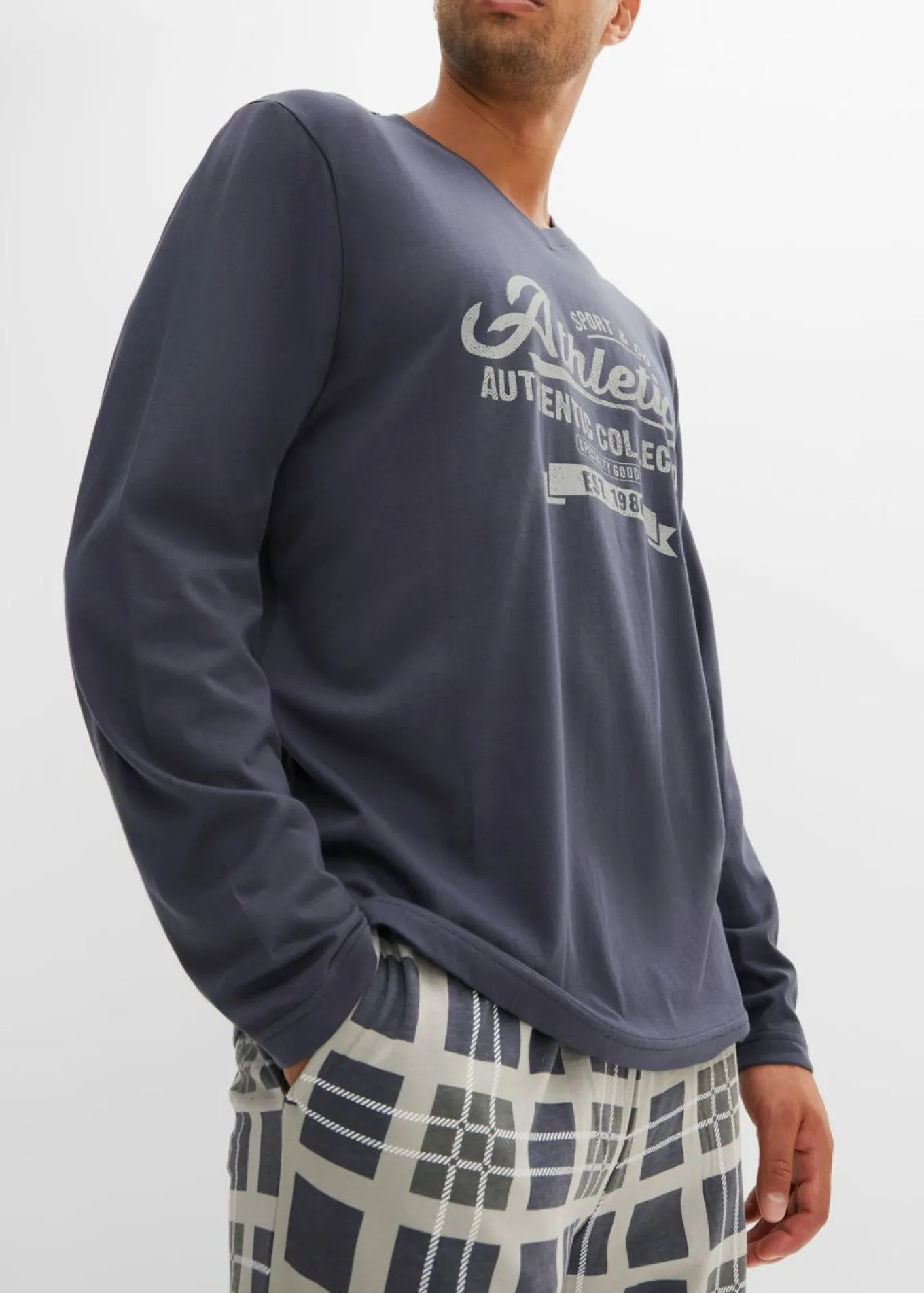 Pijama de algodón orgánico puro con mangas largas