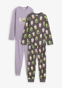 Pijama de algodón orgánico puro (4 piezas)