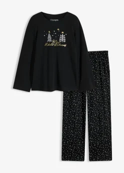 Pijama de algodón puro con estampado brillante