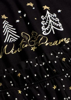 Pijama de algodón puro con estampado brillante