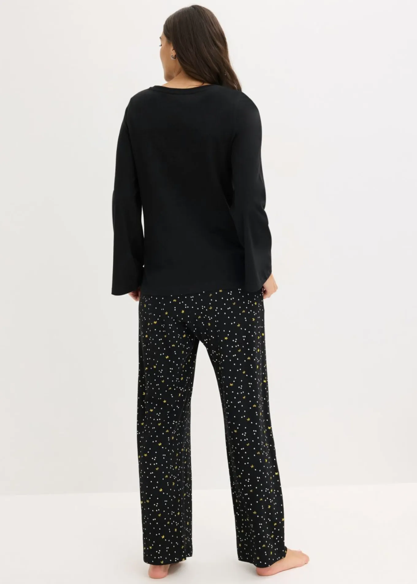 Pijama de algodón puro con estampado brillante