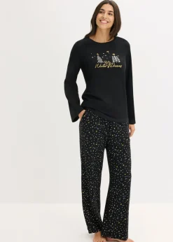 Pijama de algodón puro con estampado brillante