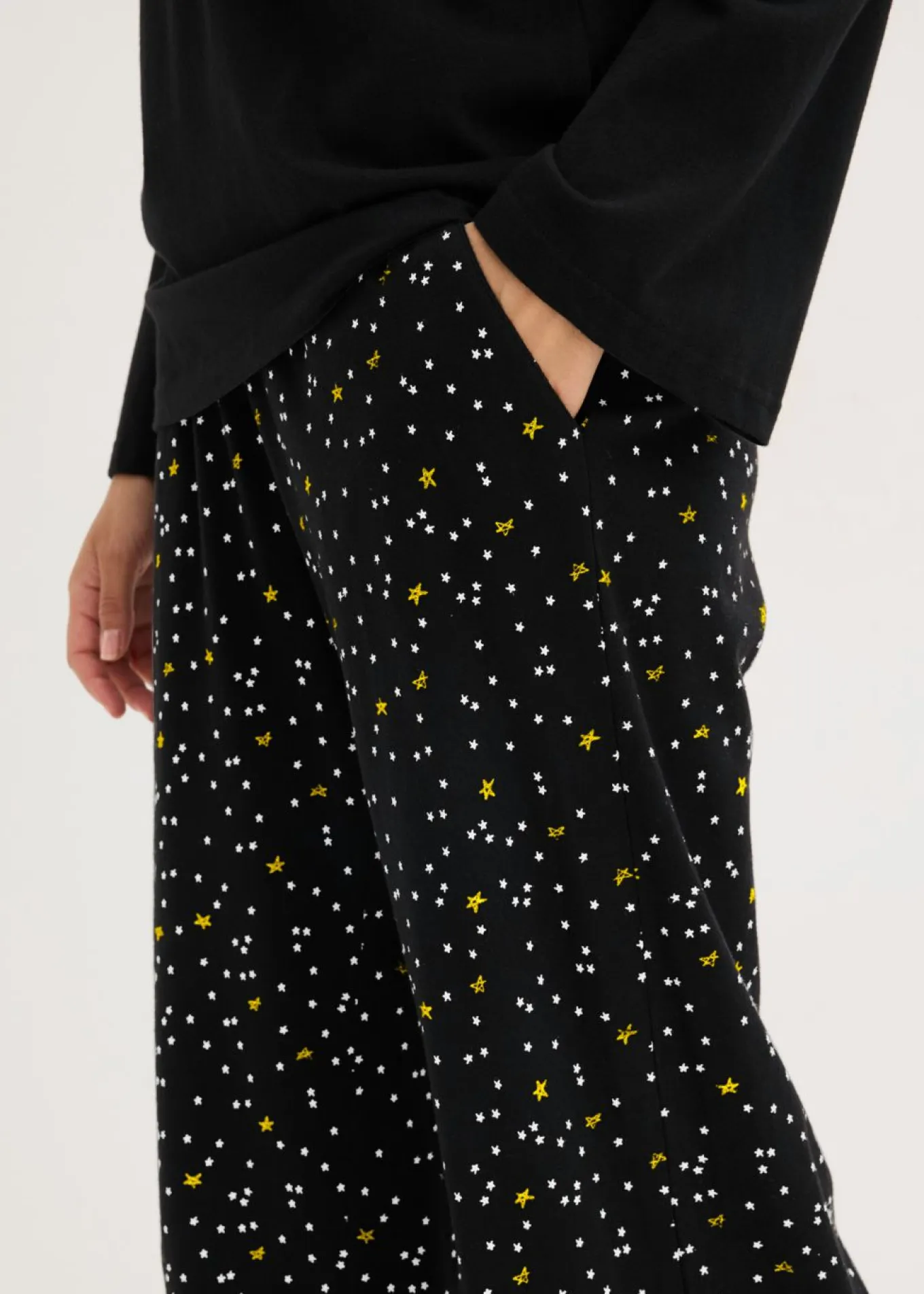 Pijama de algodón puro con estampado brillante