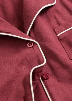 Pijama de algodón puro con botones
