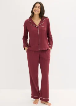 Pijama de algodón puro con botones
