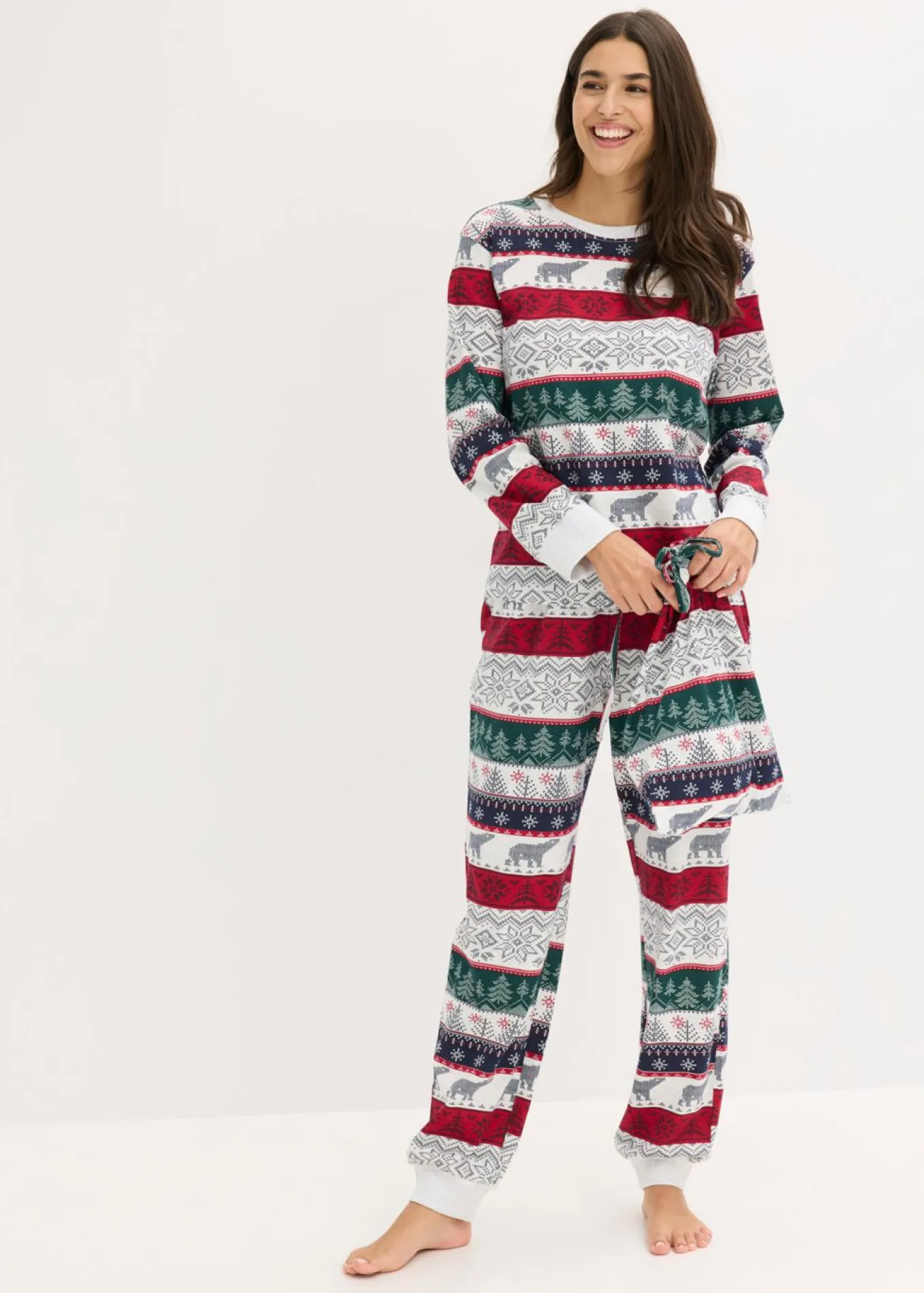 Pijama de algodón suave con bolsa de regalo