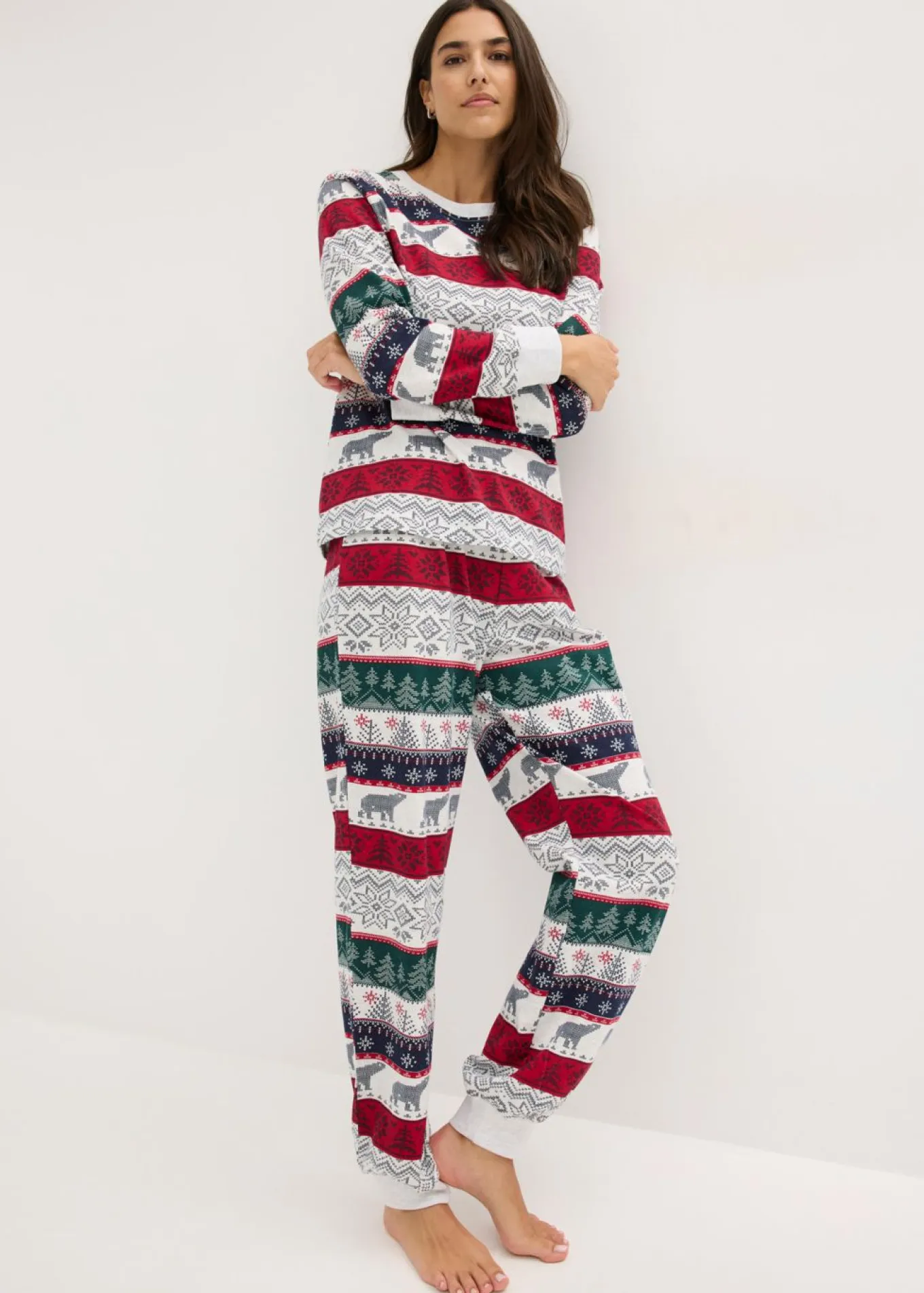 Pijama de algodón suave con bolsa de regalo