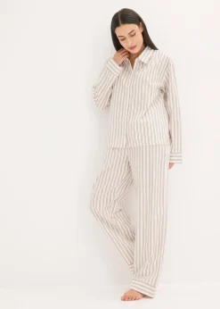 Pijama de algodón tejido con corte holgado