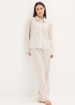 Pijama de algodón tejido con corte holgado