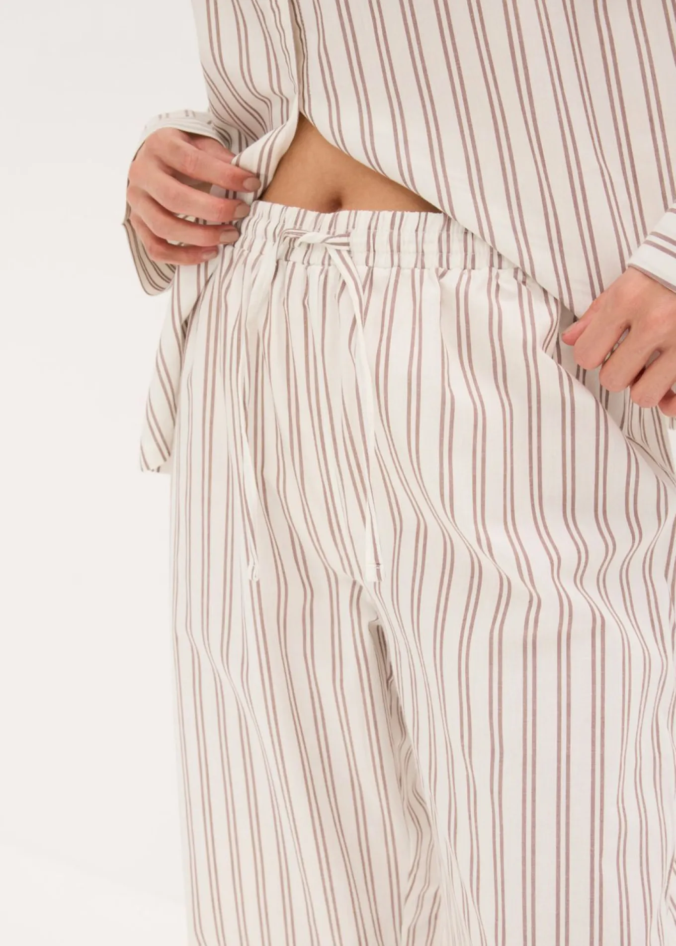 Pijama de algodón tejido con corte holgado