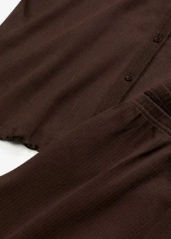 Pijama de canalé con botones