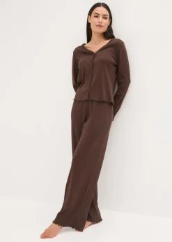 Pijama de canalé con botones