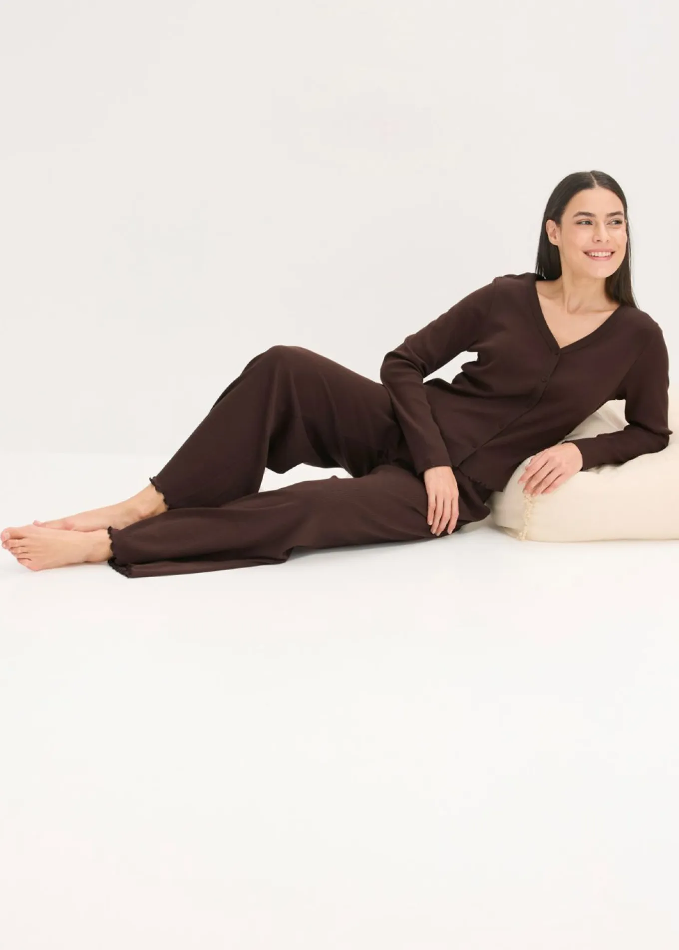 Pijama de canalé con botones