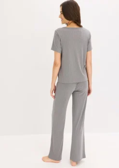 Pijama de canalé con viscosa