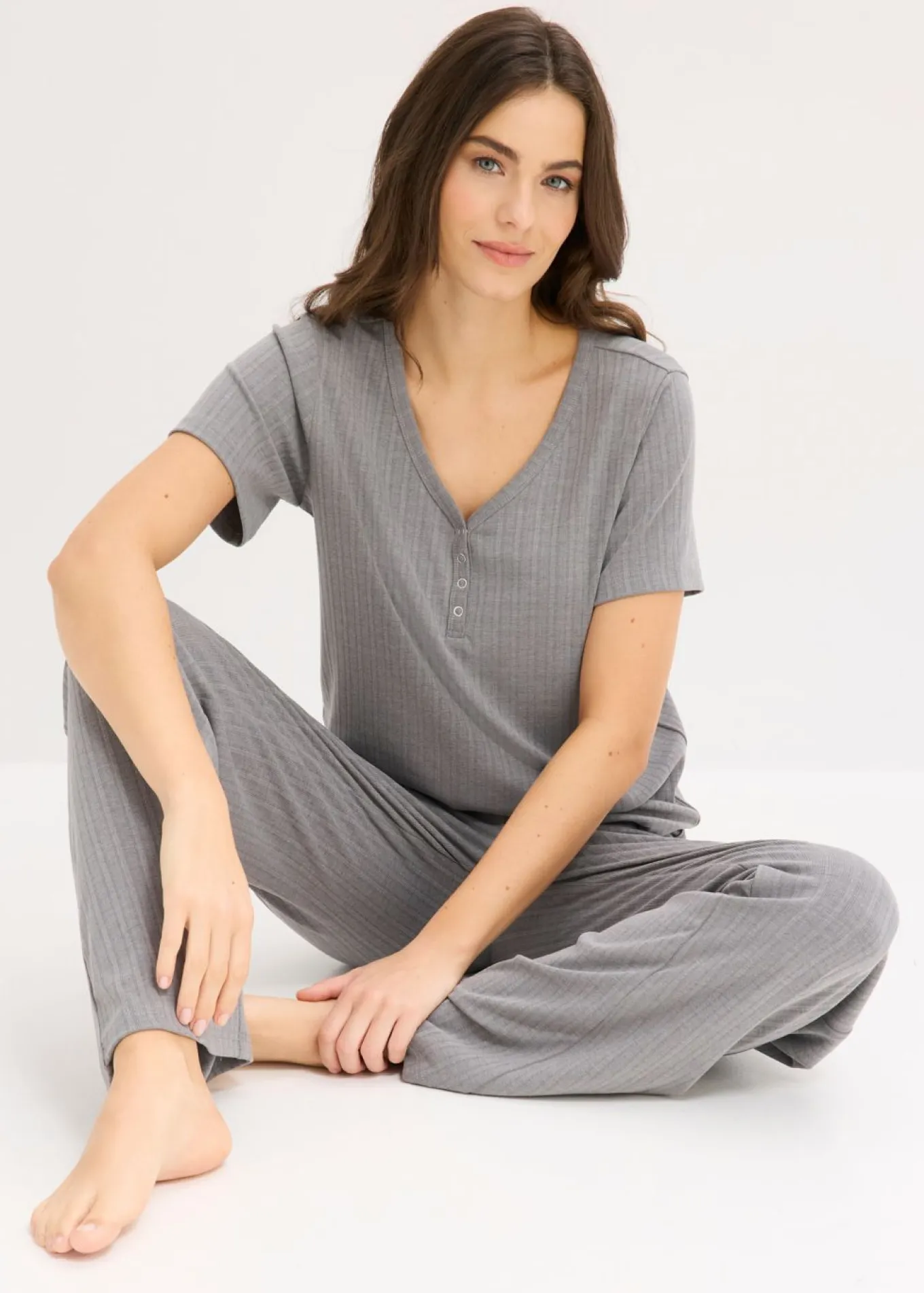 Pijama de canalé con viscosa