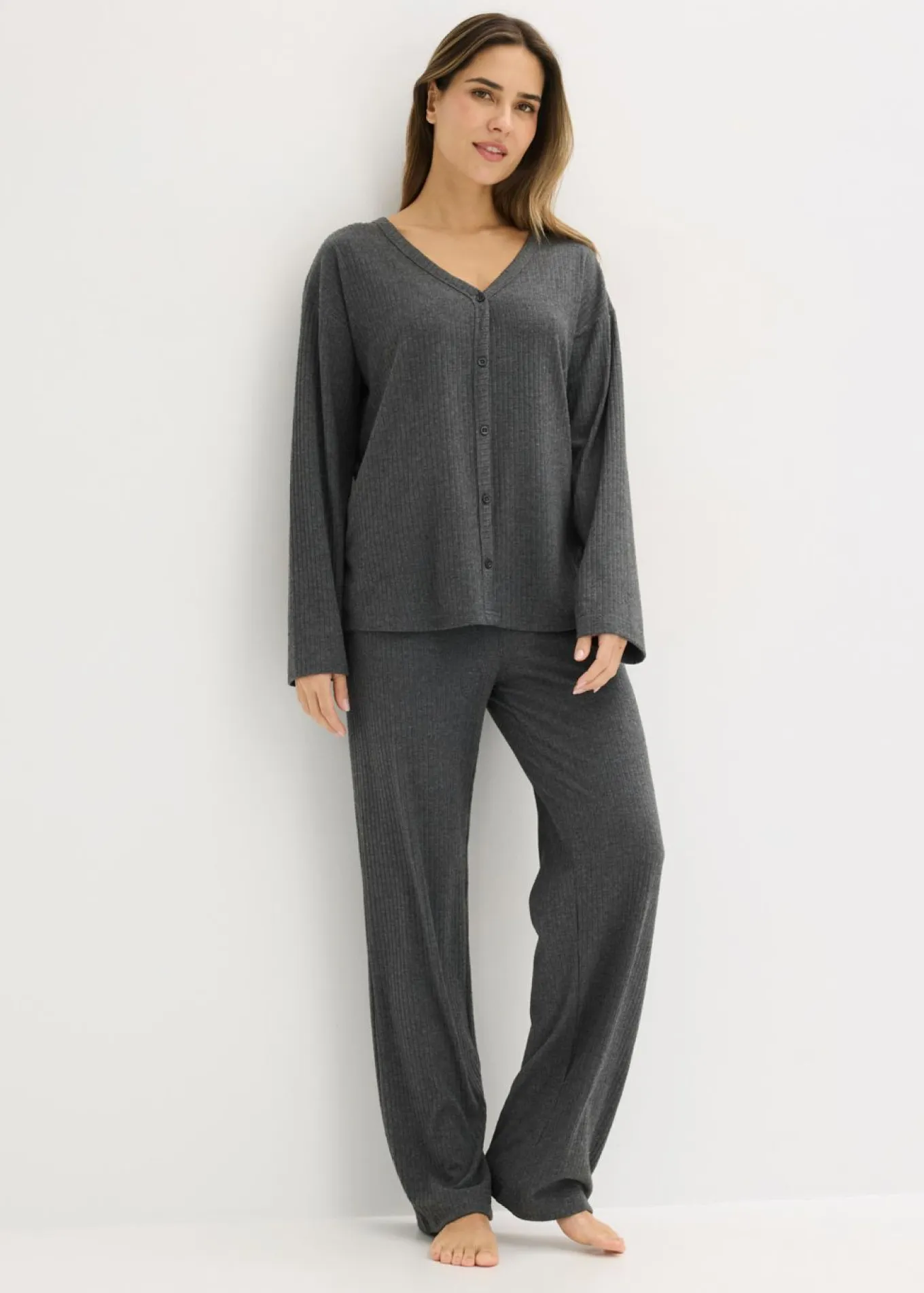 Pijama de canalé suave