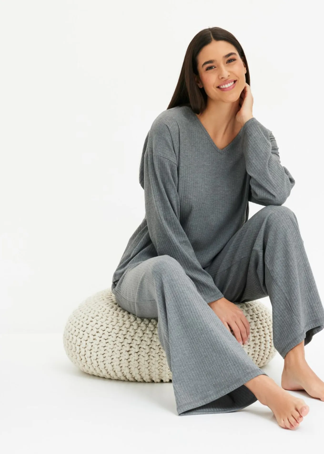 Pijama de canalé suave