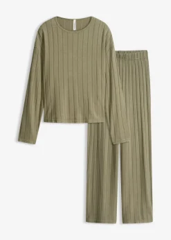 Pijama de canalé suave